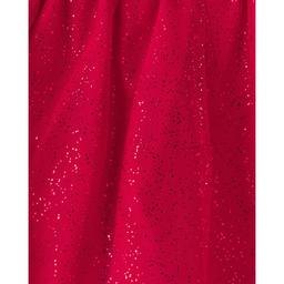 Toddler Girl Carter''s® Tulle Bow Fleece Top & Skort Set