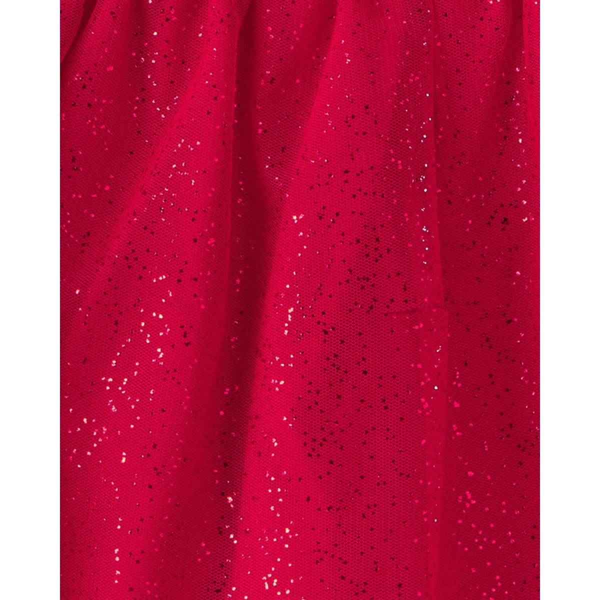 Toddler Girl Carter''s® Tulle Bow Fleece Top & Skort Set