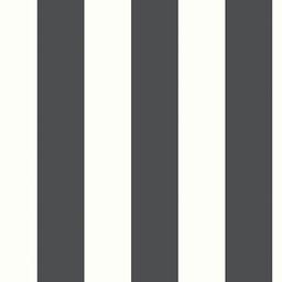 RoomMates® Awning Stripe Black Peel & Stick Wallpaper