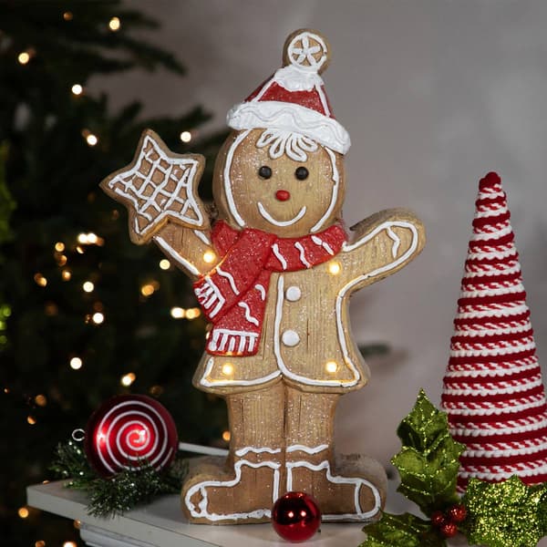 Northlight Seasonal 15.5in. LED Gingerbread Boy Christmas Figure