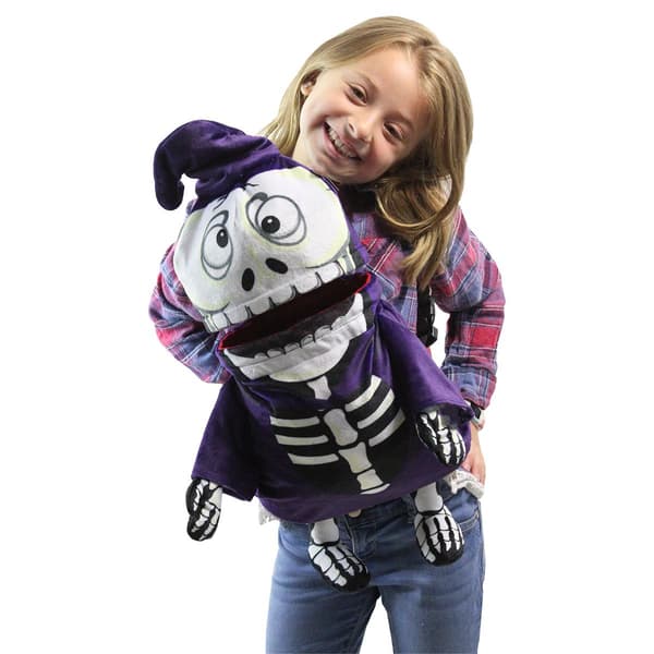 Northlight Animated Skeleton Halloween Trick or Treat Bag