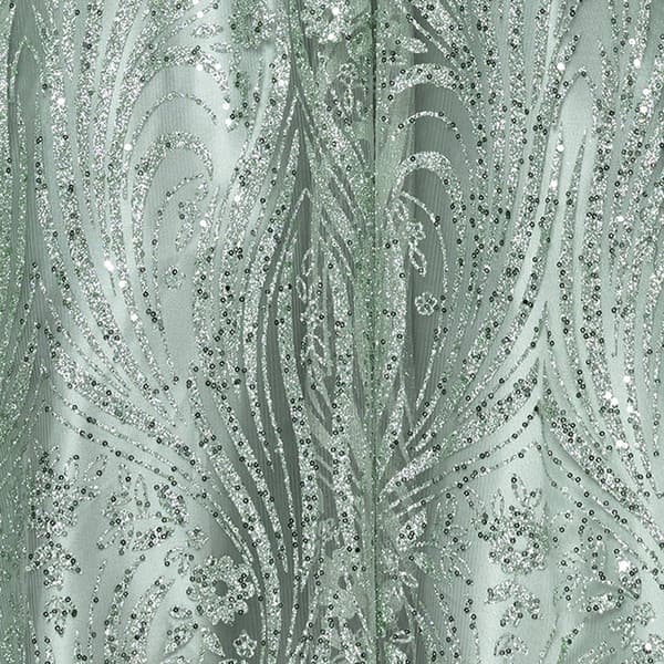 Juniors Blondie Nites Glitter Illusion Lace-Up A-Line Dress