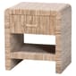 bali & pari Callan Bohemian Woven Natural Grasscloth Nightstand - image 1