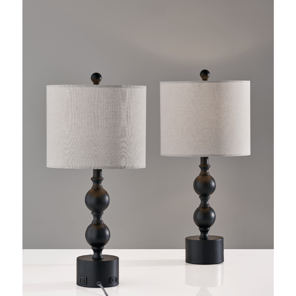Simplee Adesso Julius 2pc. Table Lamp Set
