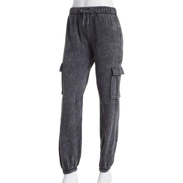 Juniors Self Esteem Mineral Wash Cargo Joggers - image 