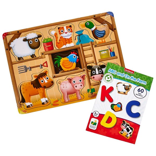 The Learning Journey Lift & Learn ABC Puzzle/Farm Book