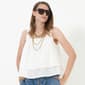 Womens MNK Sleeveless Square Neck Woven Blouse - image 3