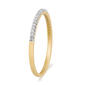 Gold over Silver 1/10kt. Lab Diamond Band - image 2
