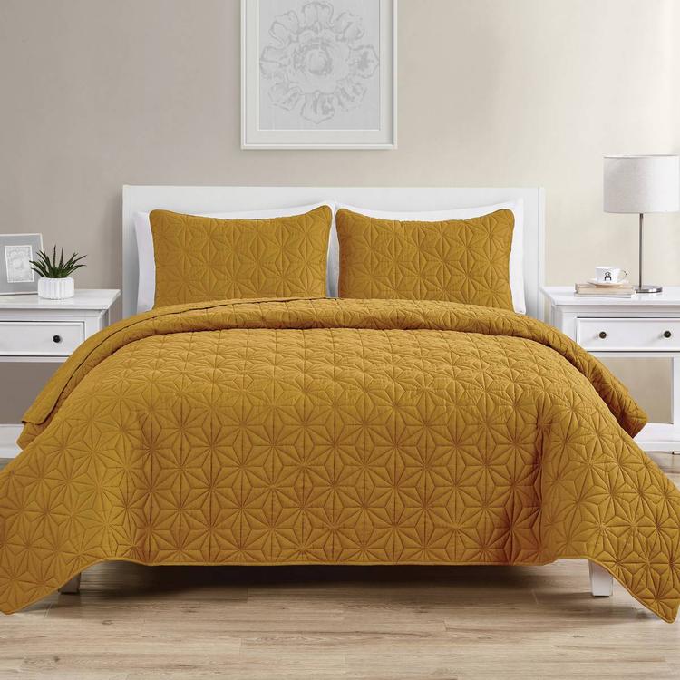 VCNY Home Kaleidoscope Embossed Geometric Quilt
