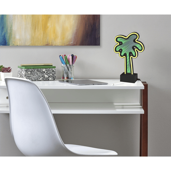 Simplee Adesso Infinity Neon Palm Tree Table/Wall Lamp
