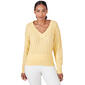 Petite Skye''s The Limit Feel the Sun V-Neck Scalloped Sweater - image 1