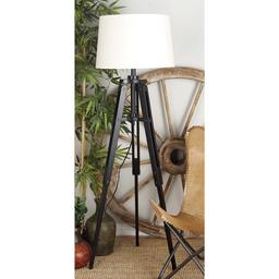 9th & Pike® Brown Tripod Industrial Floor Lamp