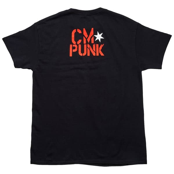 Young Mens WWE&#174; CM Punk Short Sleeve Graphic Tee - Black/Blue