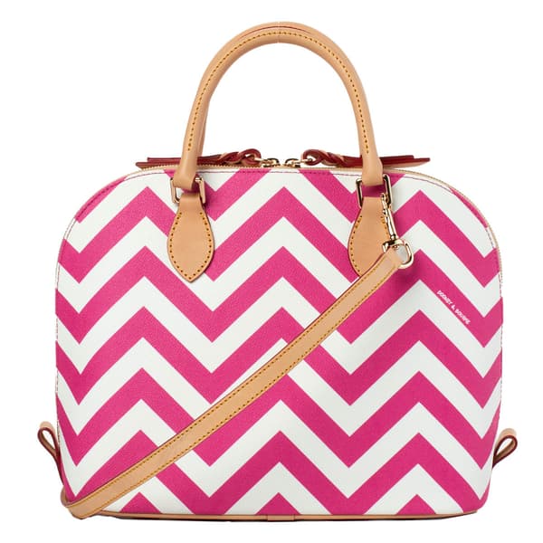 Dooney & Bourke Chevron Zip Zip Satchel