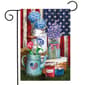 American Picnic Rustic Garden Flag - image 1