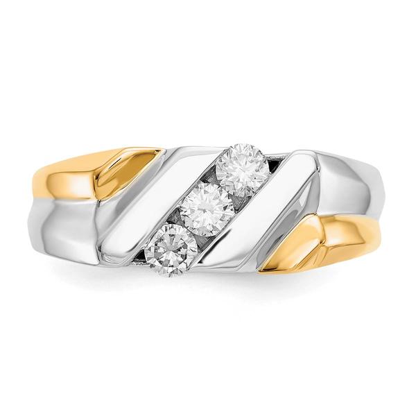 Mens Gentlemens Classics™ 14kt. Two Tone 1/2ctw. Diamond Ring