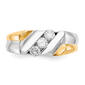 Mens Gentlemens Classics™ 14kt. Two Tone 1/2ctw. Diamond Ring - image 4