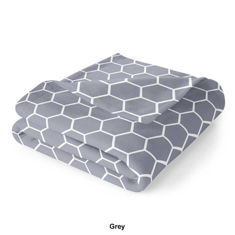 Spirit Linen Home™ Velvet Plush Honeycomb Throw Blanket