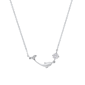 Saffron 0.5ctw. Moissanite Diamond Dolphin Pendant Necklace - image 1