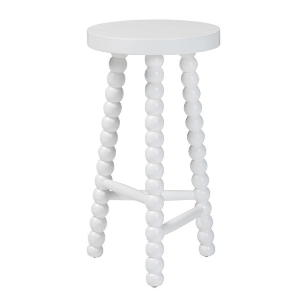 bali & pari David Acacia Wood Bobbin Counter Stool