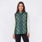 Womens Hasting & Smith Floral Leaf Quilted Vest - image 1