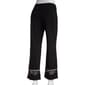 Womens MSK Mesh Inset Solid Rhinestone Trim Pants - image 2