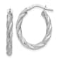 Gold Classics&#40;tm&#41; 24mm White Gold Oval Hoop Earrings - image 1