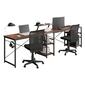 Techni Mobili L-Shape Industrial Desk w/ Storage Shelves - image 4