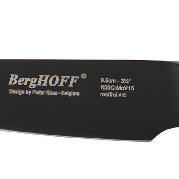 BergHOFF Ron Stainless Steel 3.25in. Black Paring Knife