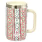 Manna Boulder 20oz 3D Vintage Floral Stripe Mug - image 1
