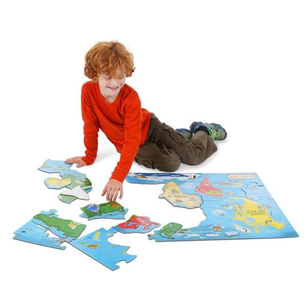 Melissa &amp; Doug® 33pc. World Map Floor Puzzle