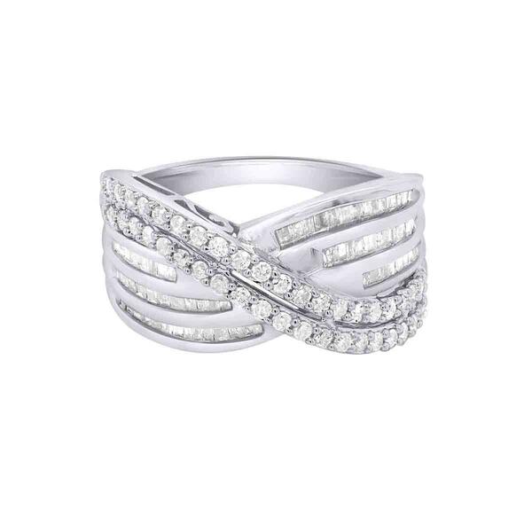 Endless Affection&#40;tm&#41; Round & Baguette 3/4ctw. Diamond Ring - image 