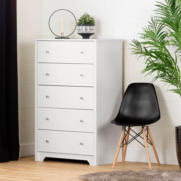 South Shore Vito Pure White 5-Drawer Chest