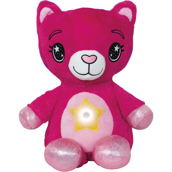 Ontel Star Belly Dream Lights Pretty Pink Kitty Night Light - image 