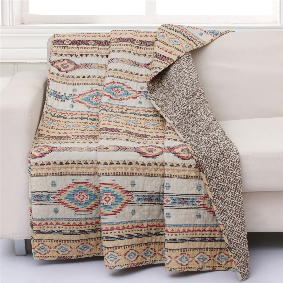 Greenland Home Fashions™ Phoenix Reversible Quilted Throw Blanket