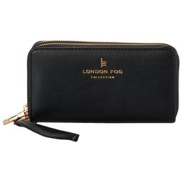 Womens London Fog Double Zip Around Wallet