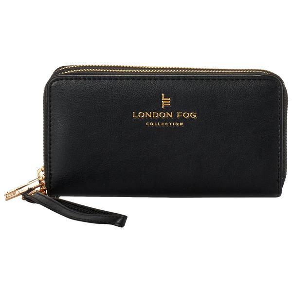 Womens London Fog Double Zip Around Wallet