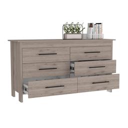 FM FURNITURE Luxor 6 Drawer Double Dresser
