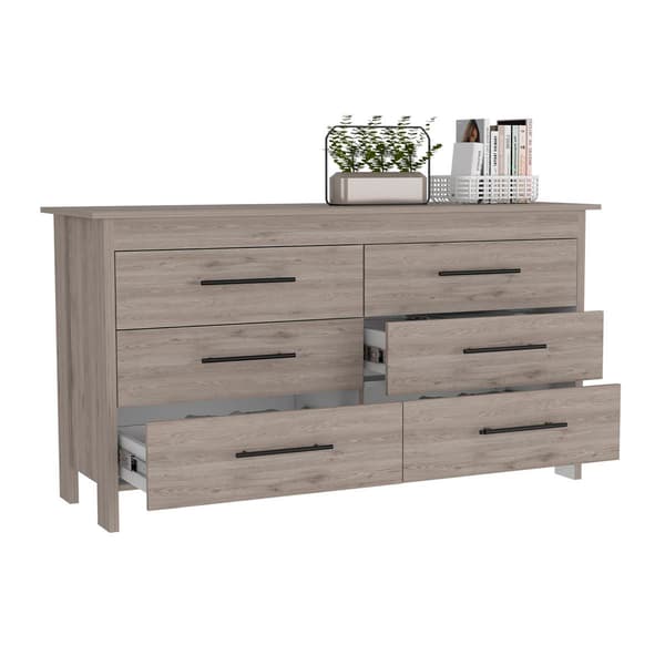 FM FURNITURE Luxor 6 Drawer Double Dresser