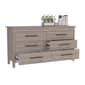 FM FURNITURE Luxor 6 Drawer Double Dresser - image 2