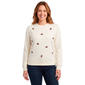 Womens Remi James Long Sleeve Embroidered Football Sweatshirt - image 1