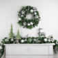 Northlight Pine Needle Christmas Wreath with Pinecone & Ornaments - image 3