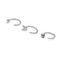 3pk. 20-Gauge Surgical Steel Heart Butterfly & Ball Open Nose Set - image 2