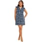 Petite MSK Flutter Sleeve V Neck Print ITY Dress - image 1