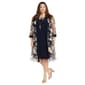 Plus Size R&M Richards Floral Threadwork Jacket Dress - image 1