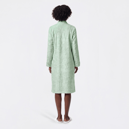 Plus Size Jasmine Rose Long Sleeve Floral/Butterfly Zip Robe