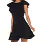 Juniors Crystal Doll Flutter Sleeve Double Tier Skater Dress - image 3
