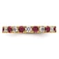 Pure Fire 14kt. Yellow Gold Lab Created Ruby Eternity Band - image 1