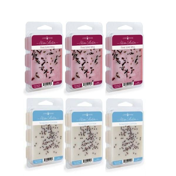 Candle Warmers Etc. Sunkissed Cotton &amp; Pink Love Spell Wax Melts - image 