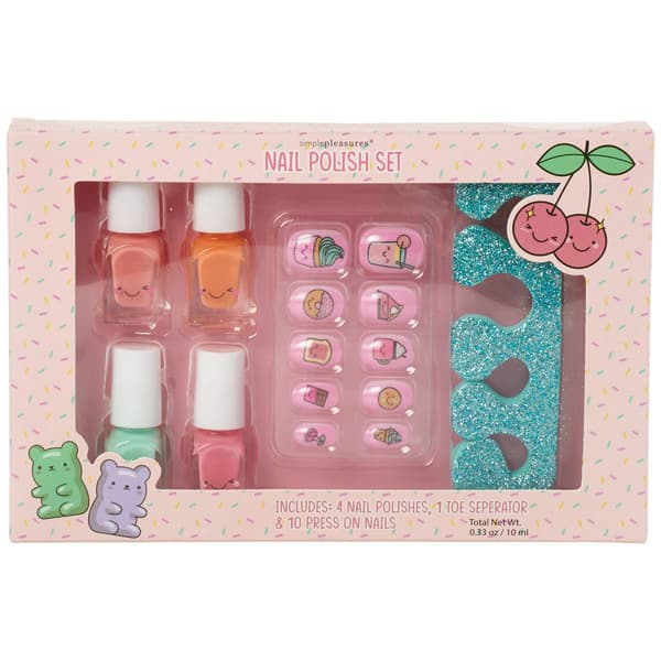 Girls Simple Pleasures&#174; 15pc. Nail Polish & Accessory Set